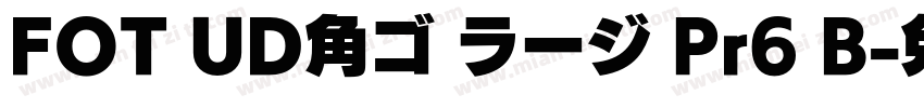 FOT UD角ゴ ラージ Pr6 B字体转换